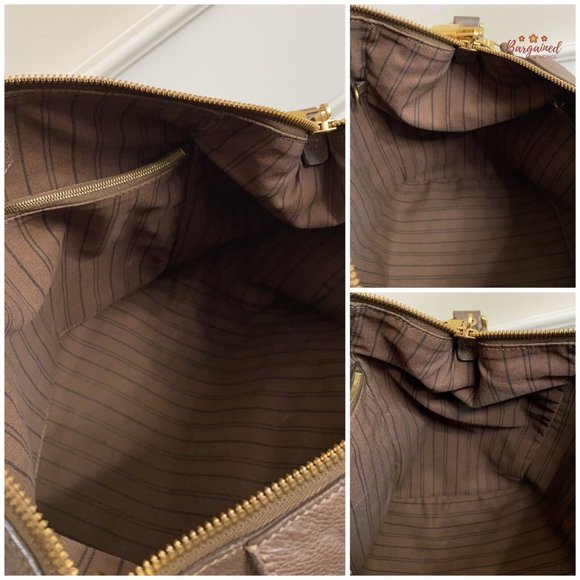 Authentic LOUIS VUITTON Dark Brown Monogram Empreinte Leather Bastille MM Bag - Picture 11 of 16